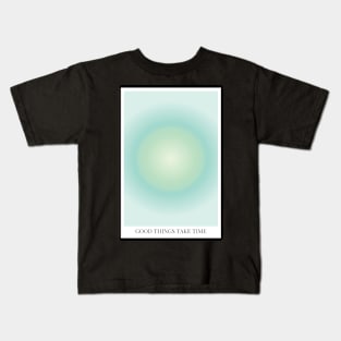 Positive Affirmation Green Aura Kids T-Shirt